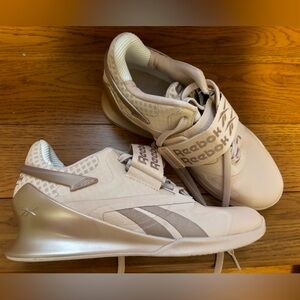 Reebok legacy lifters weightlifting shoes pink or rose gold colour US7 used once